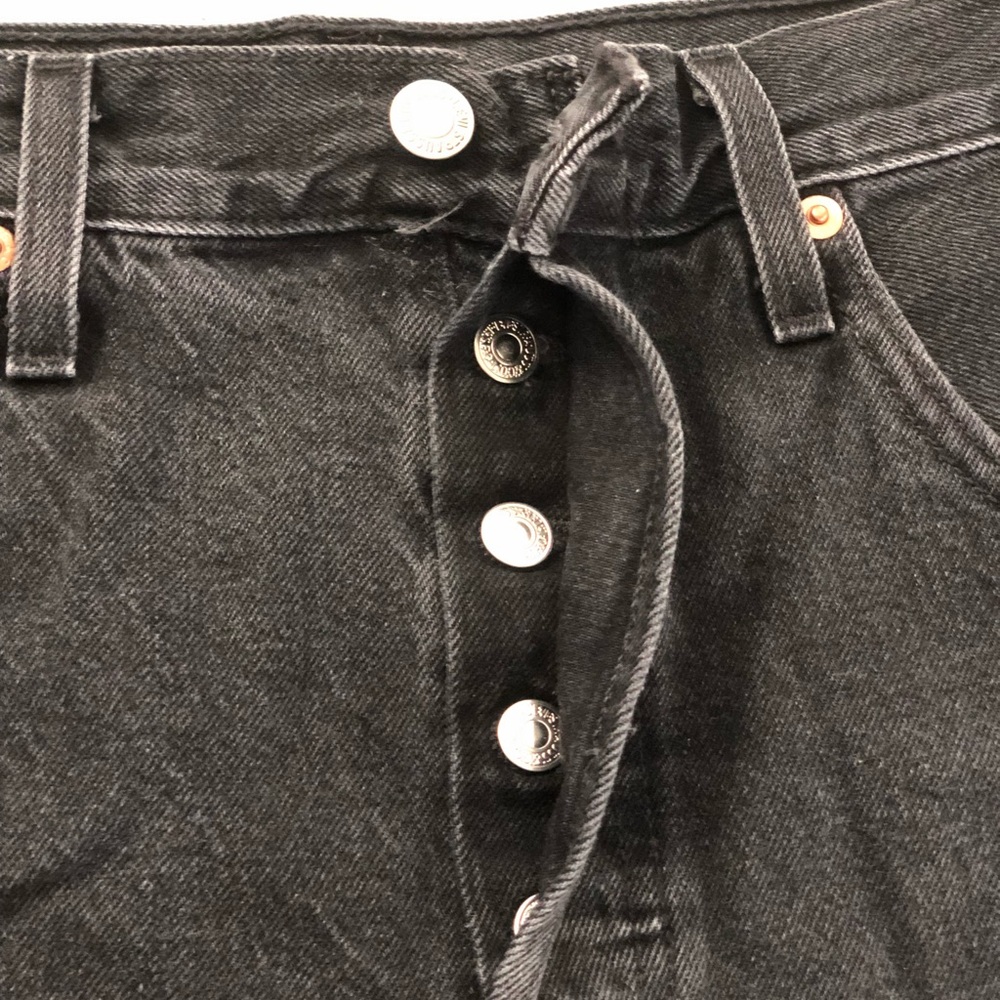 LEVI’S Black 501 Jean Shorts - Picture 2 of 7